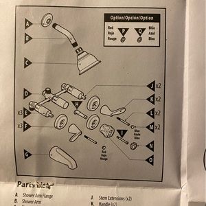 Moen Adler 82663.  Shower faucet system